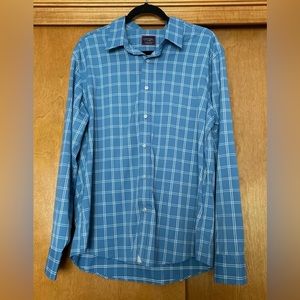 UNTUCKit Garrett Blue Long Sleeve Button Up Shirt Size XL